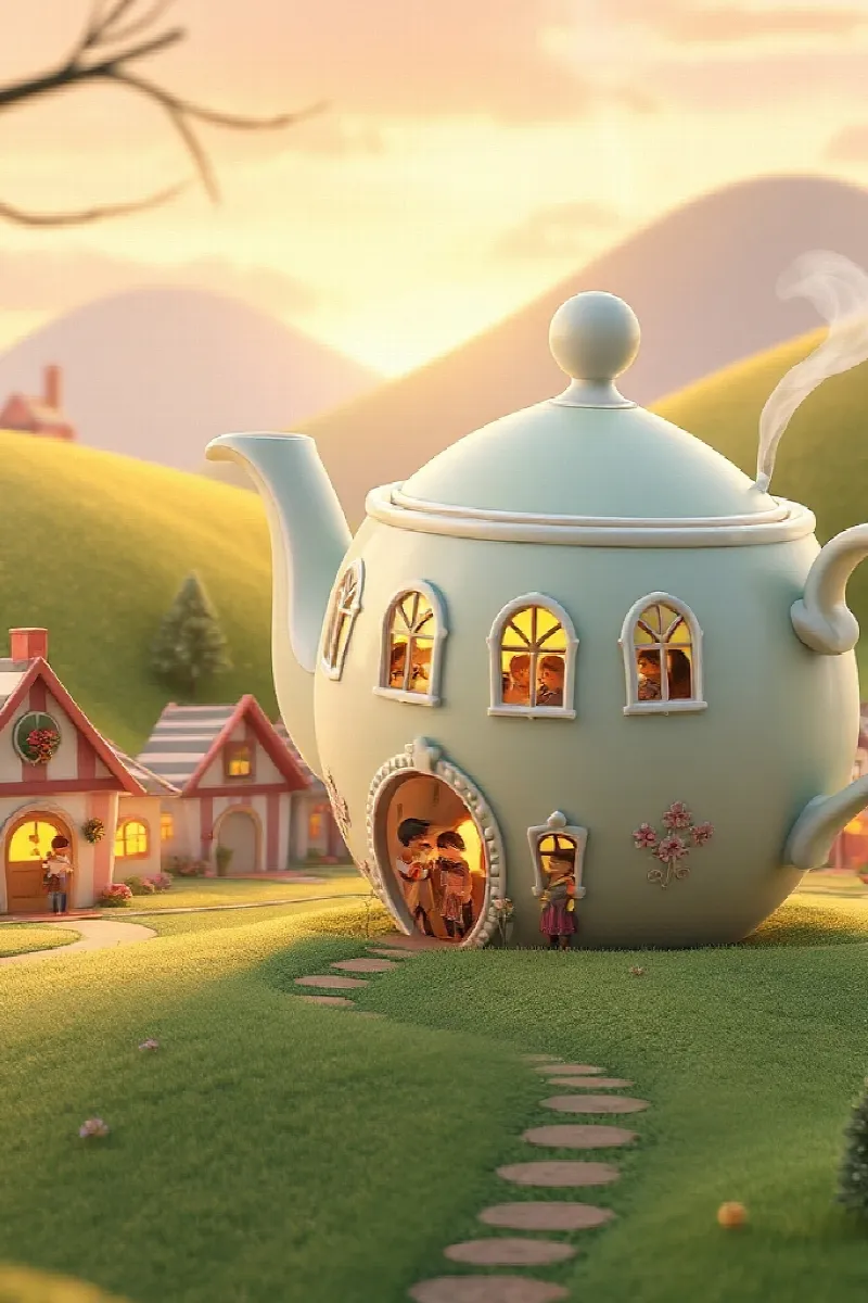 Picture 1 from the tale The Town of Giant Teacups