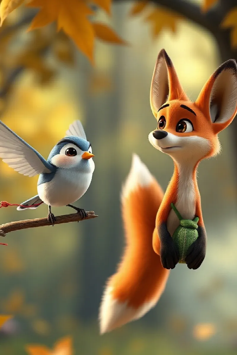Picture 3 from the tale The Fox Who Collected Goodbyes
