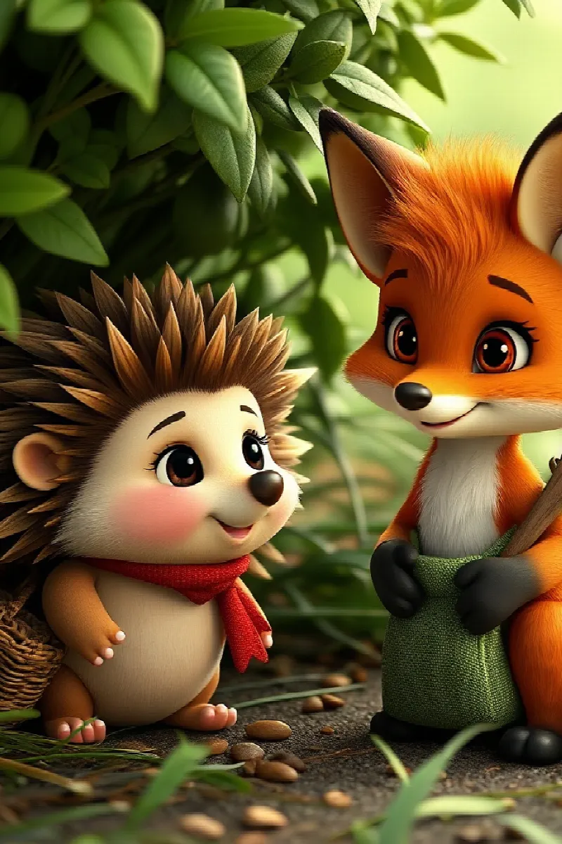 Picture 4 from the tale The Little Fox's Garden