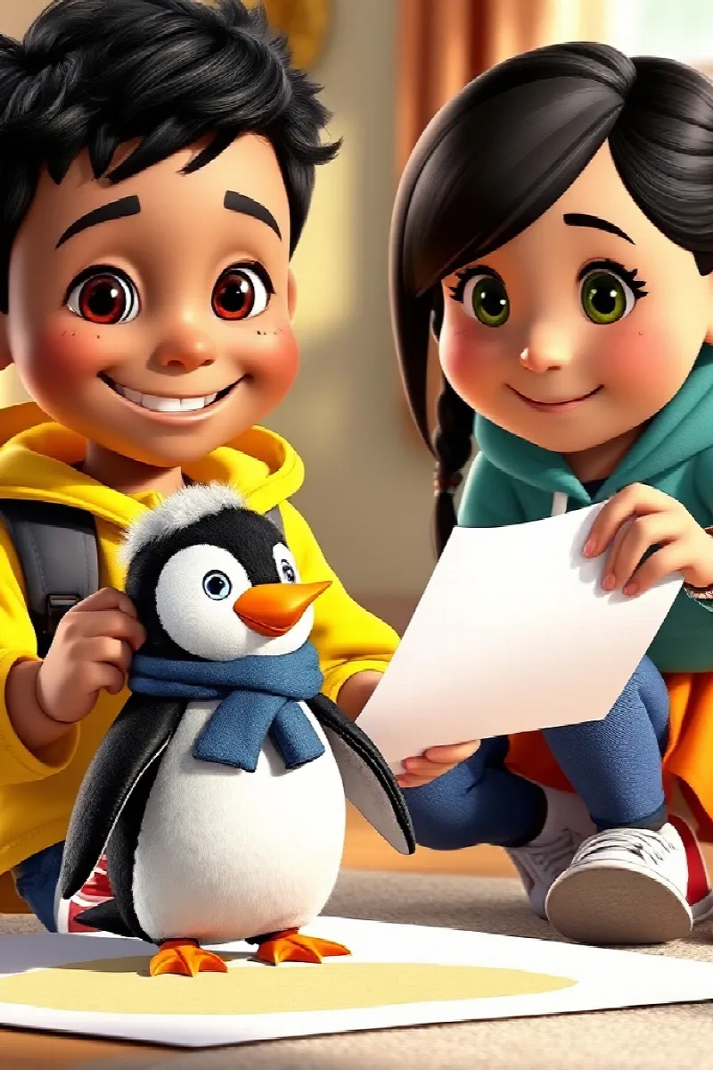 Picture 3 from the tale The Boy and the Little Penguin