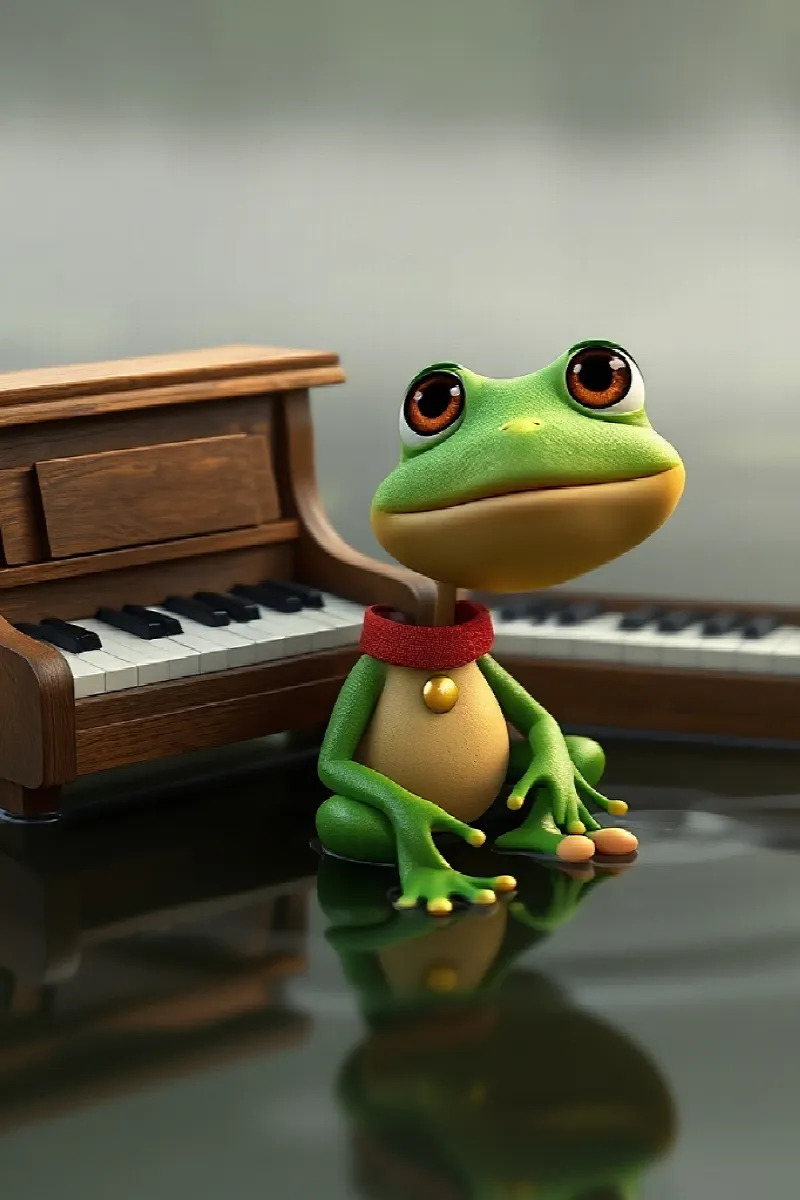 Picture 2 from the tale The Frog's Floating Piano