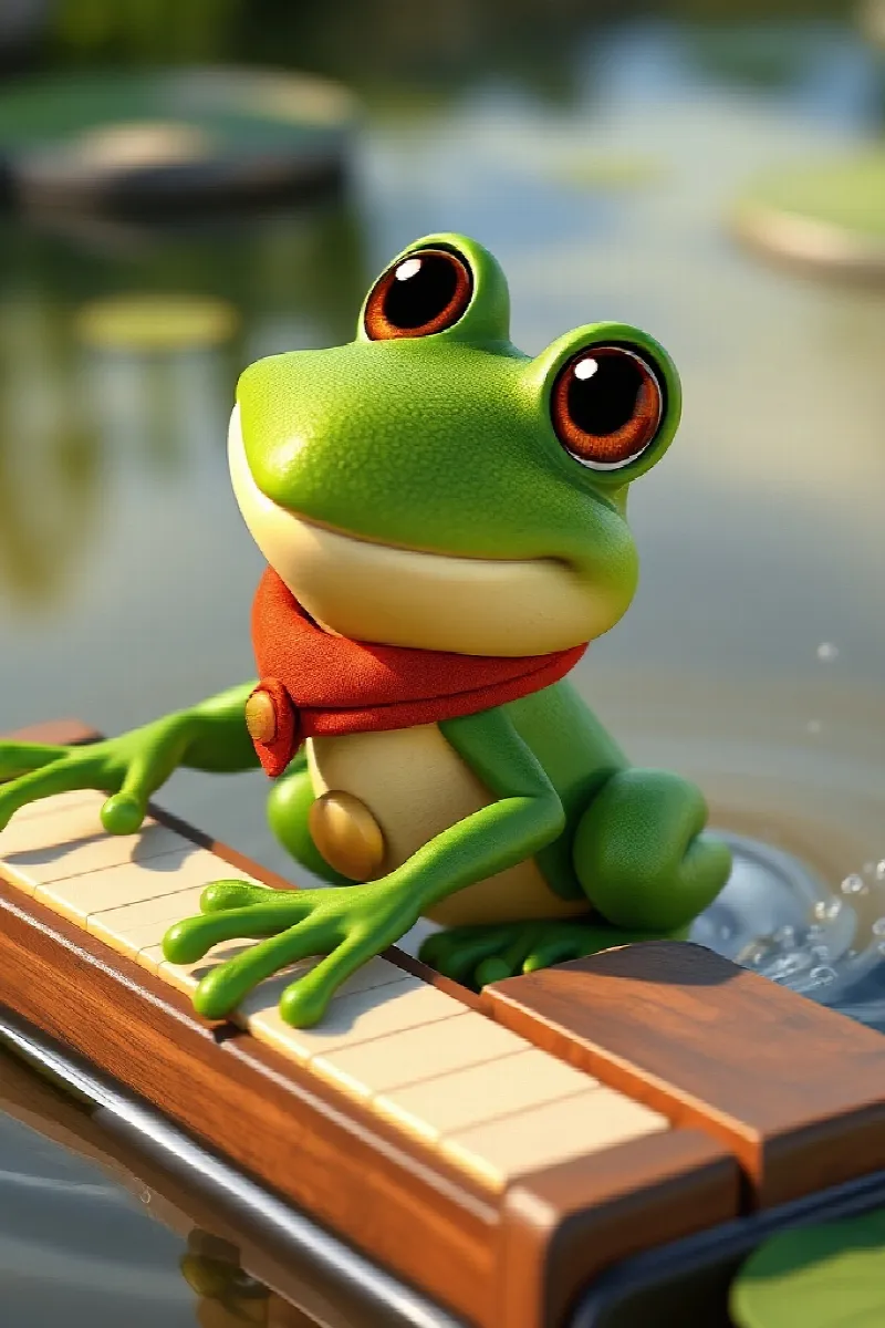 Picture 3 from the tale The Frog's Floating Piano