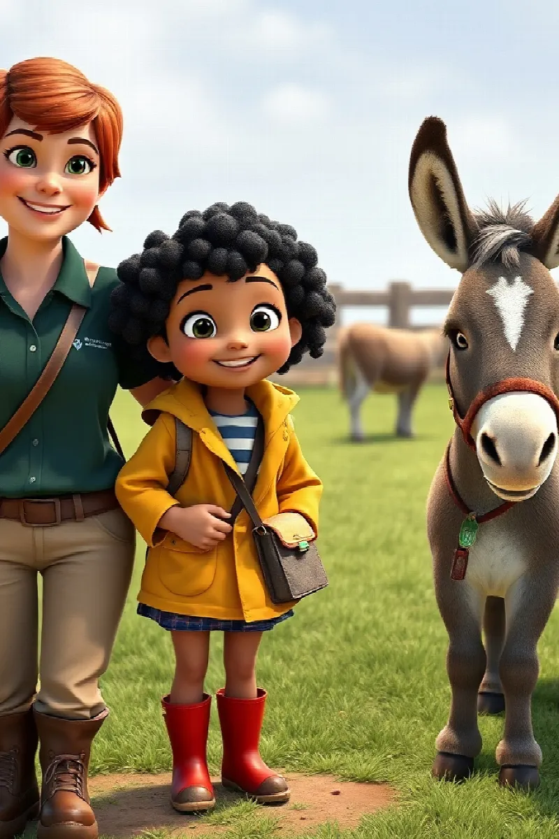 Picture 3 from the tale The Girl and the Donkey