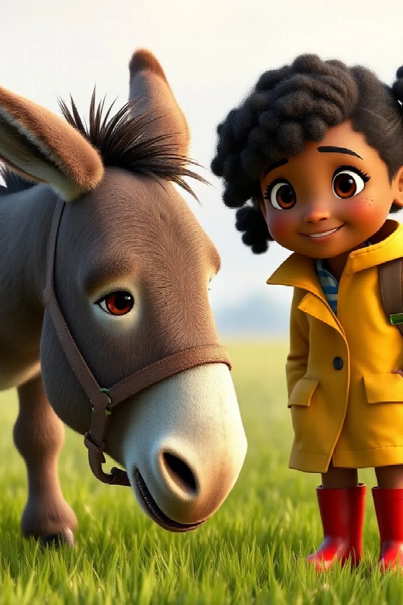 Picture 4 from the tale The Girl and the Donkey