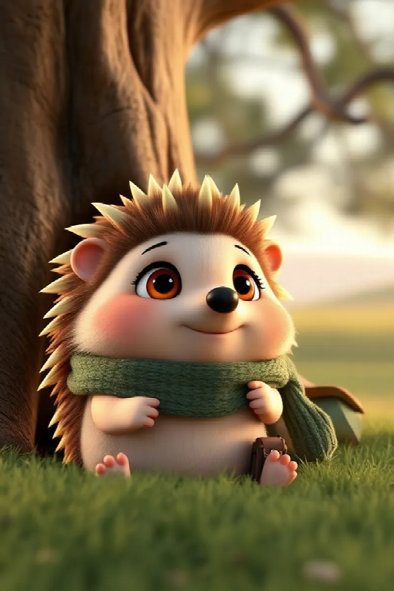 Picture 1 from the tale The Hedgehog's Birthday Card