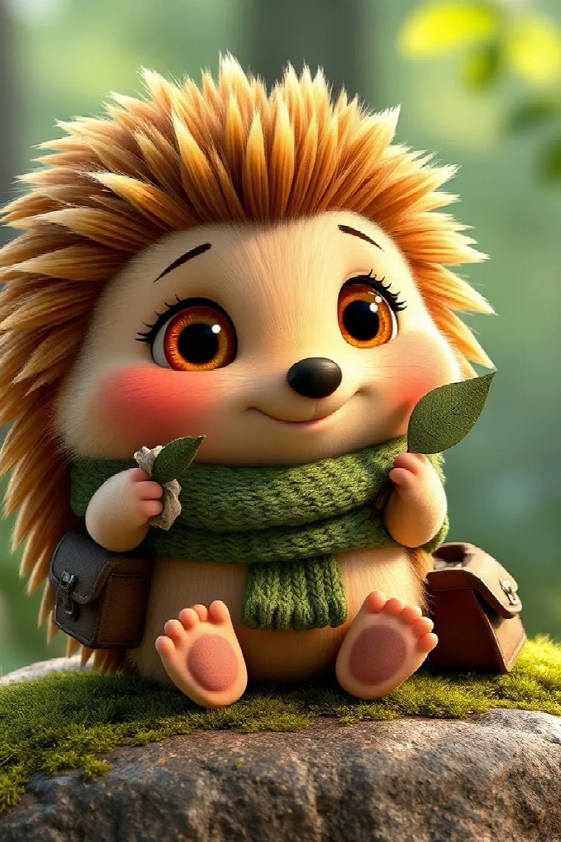 Picture 2 from the tale The Hedgehog's Birthday Card