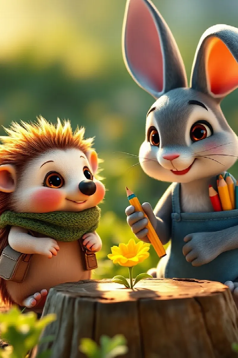 Picture 4 from the tale The Hedgehog's Birthday Card