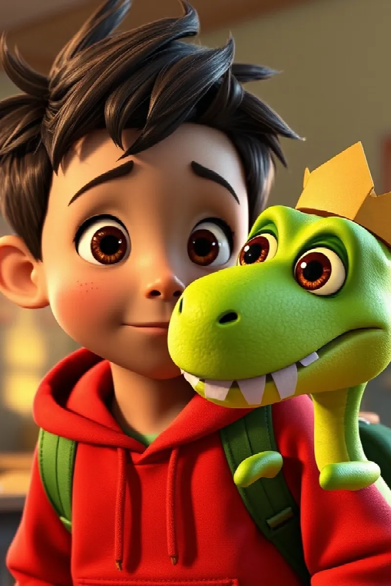 Picture 4 from the tale The Homework-Eating Dinosaur
