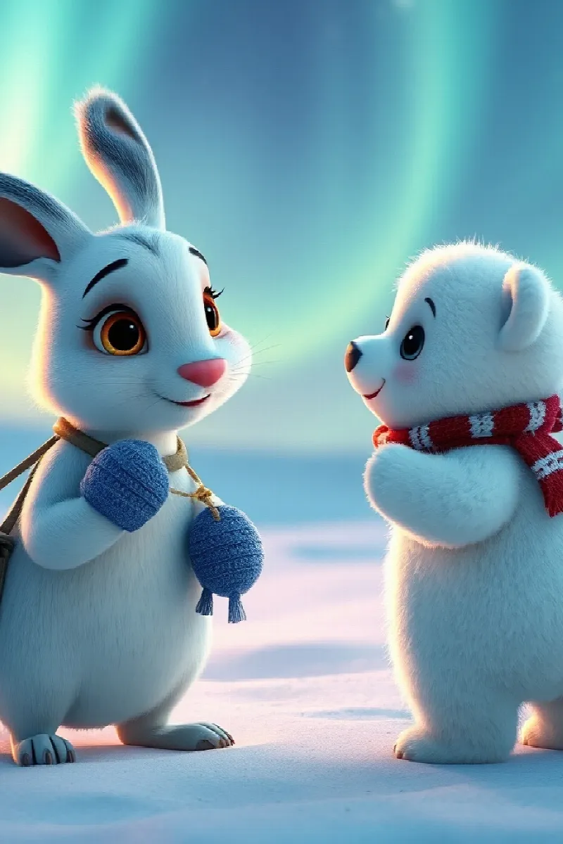 Picture 4 from the tale The Little Polar Painter