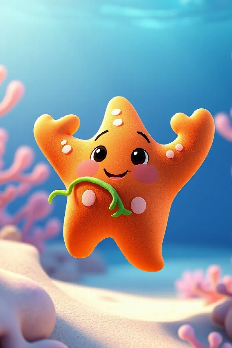 Picture 1 from the tale The Little Starfish's Map