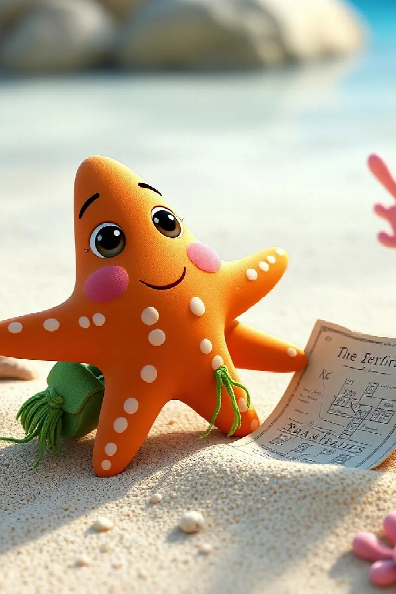 Picture 2 from the tale The Little Starfish's Map
