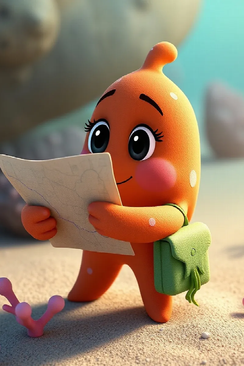 Picture 3 from the tale The Little Starfish's Map