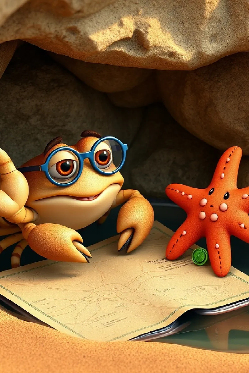 Picture 4 from the tale The Little Starfish's Map