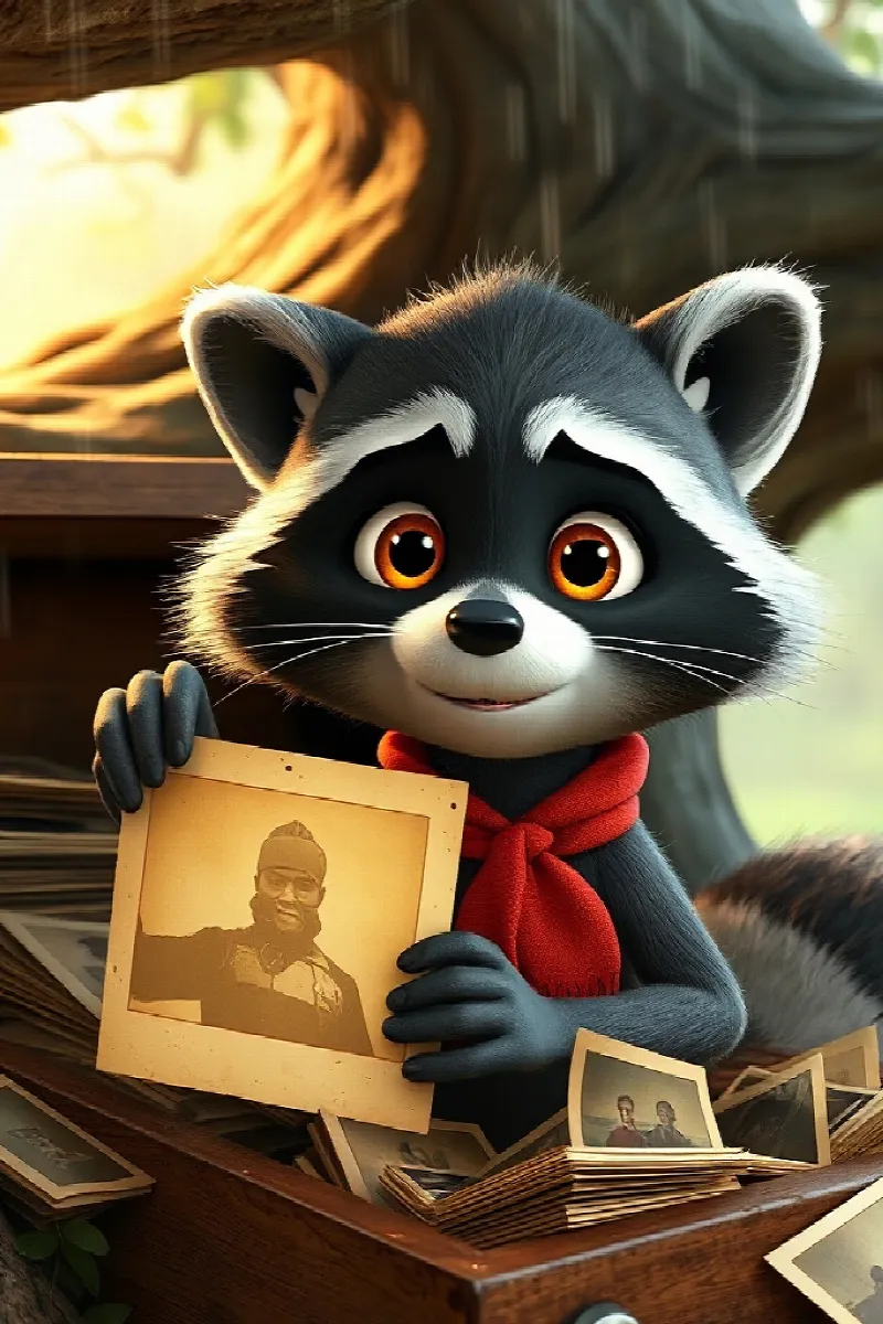 Picture 2 from the tale The Raccoon's Secret Drawer