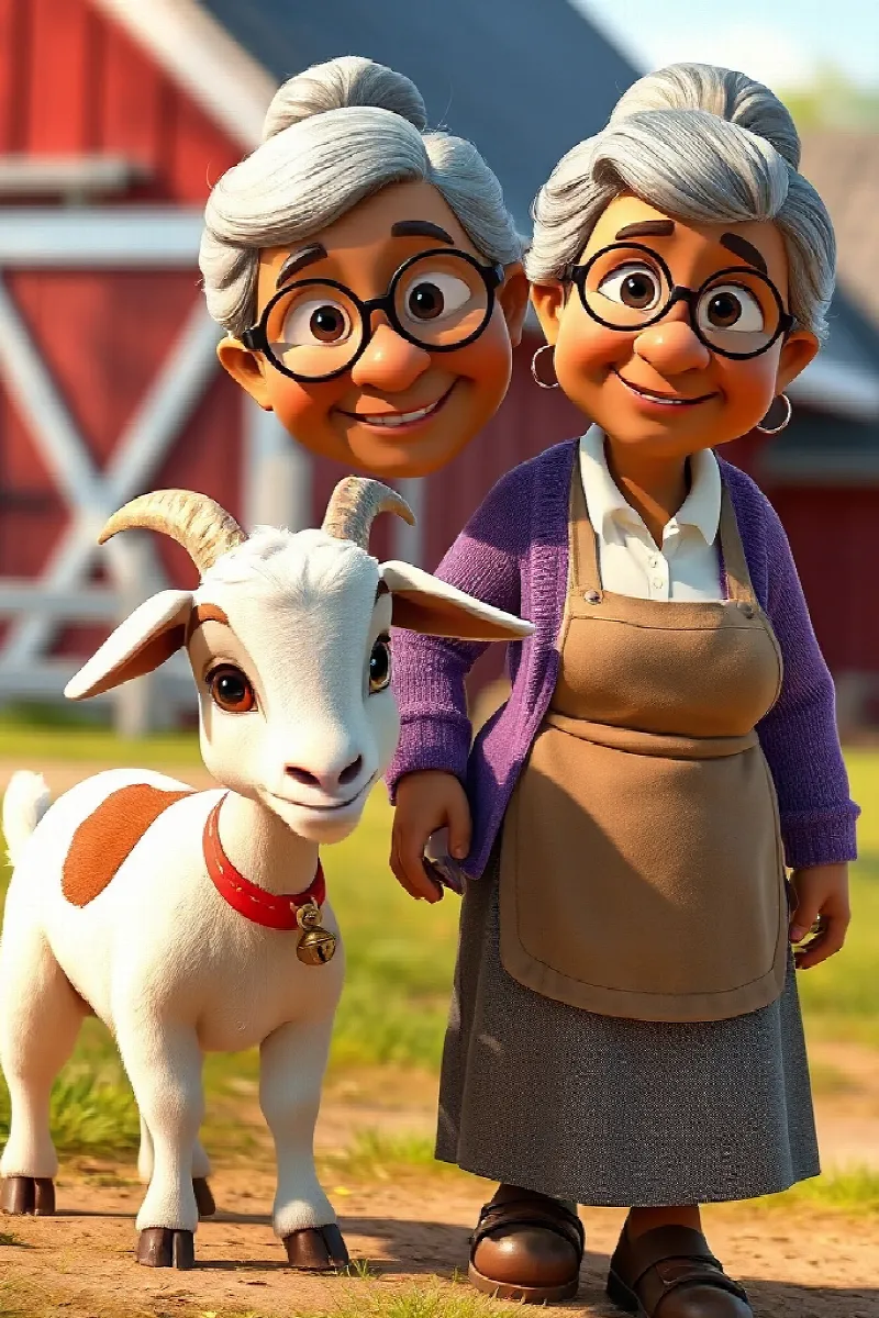 Picture 2 from the tale The Girl and the Little Goat