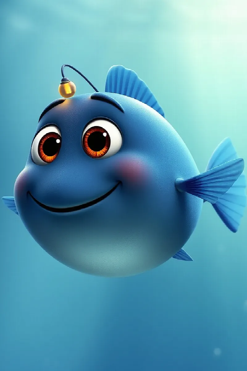 Picture 1 from the tale The Little Lanternfish