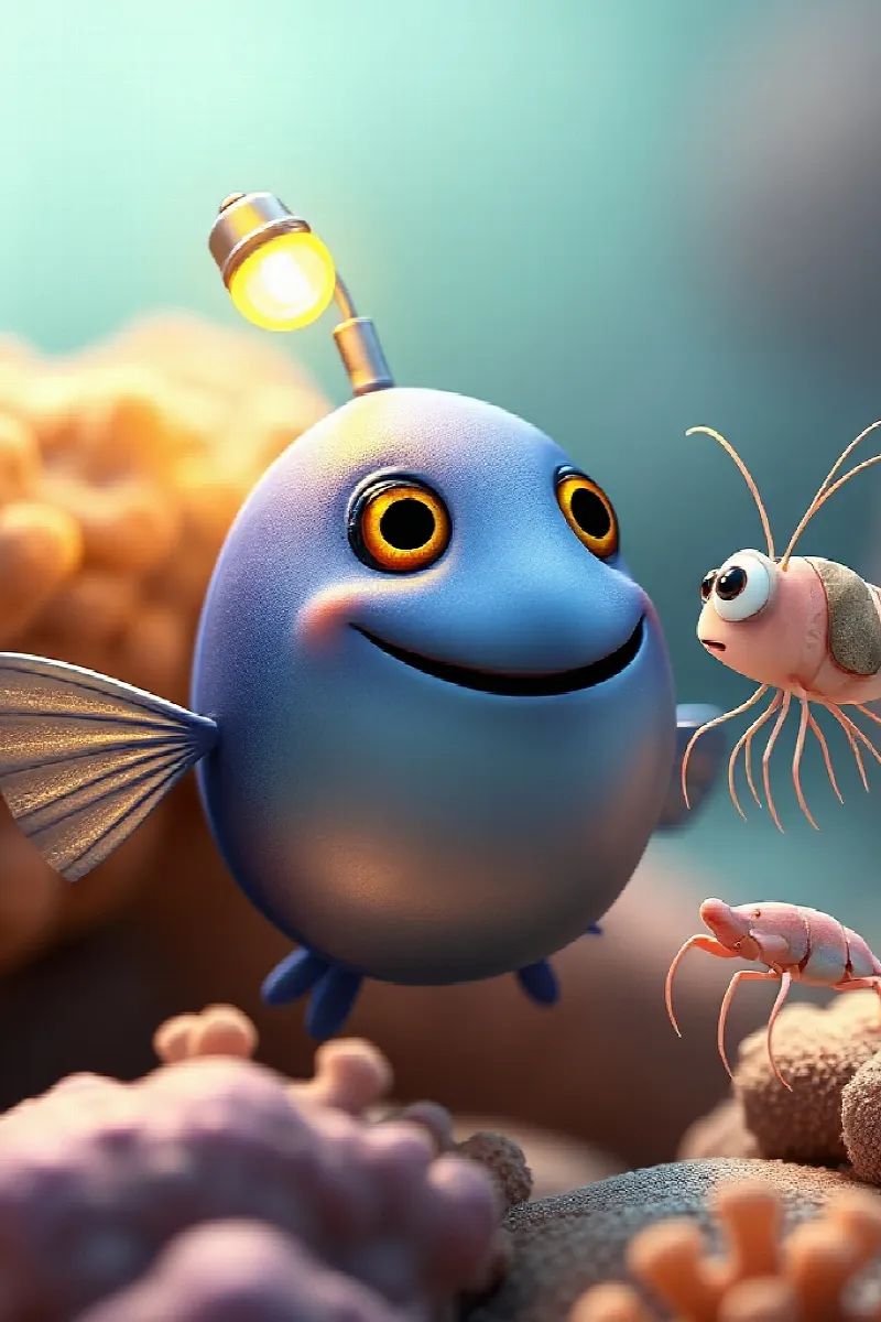 Picture 3 from the tale The Little Lanternfish