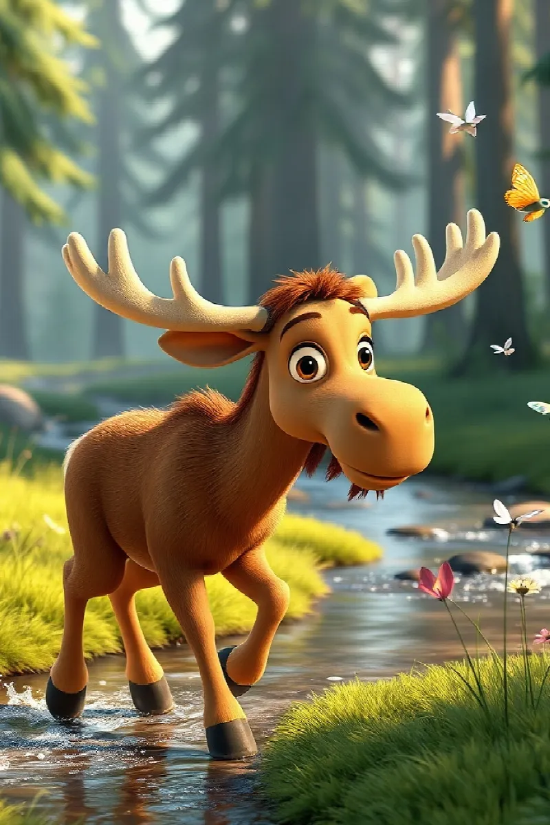 Picture 1 from the tale The Little Moose's Secret