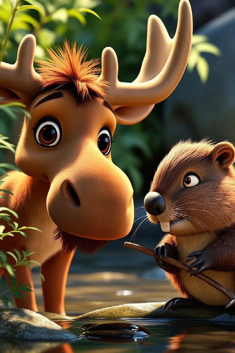 Picture 2 from the tale The Little Moose's Secret
