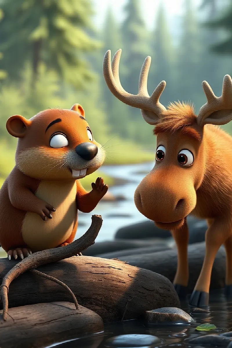 Picture 4 from the tale The Little Moose's Secret